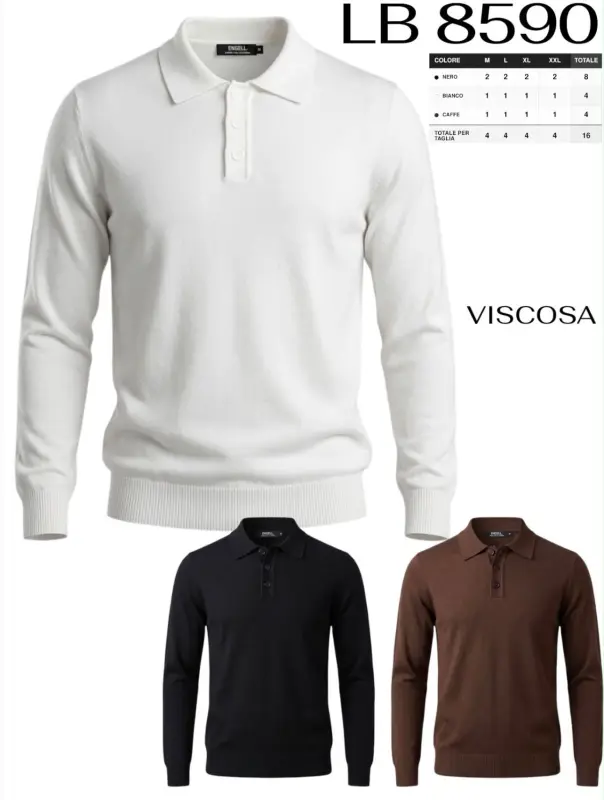 POLO LUNGA - 16 pz - 5,85€ AL PZ | BITT INGROSSO
