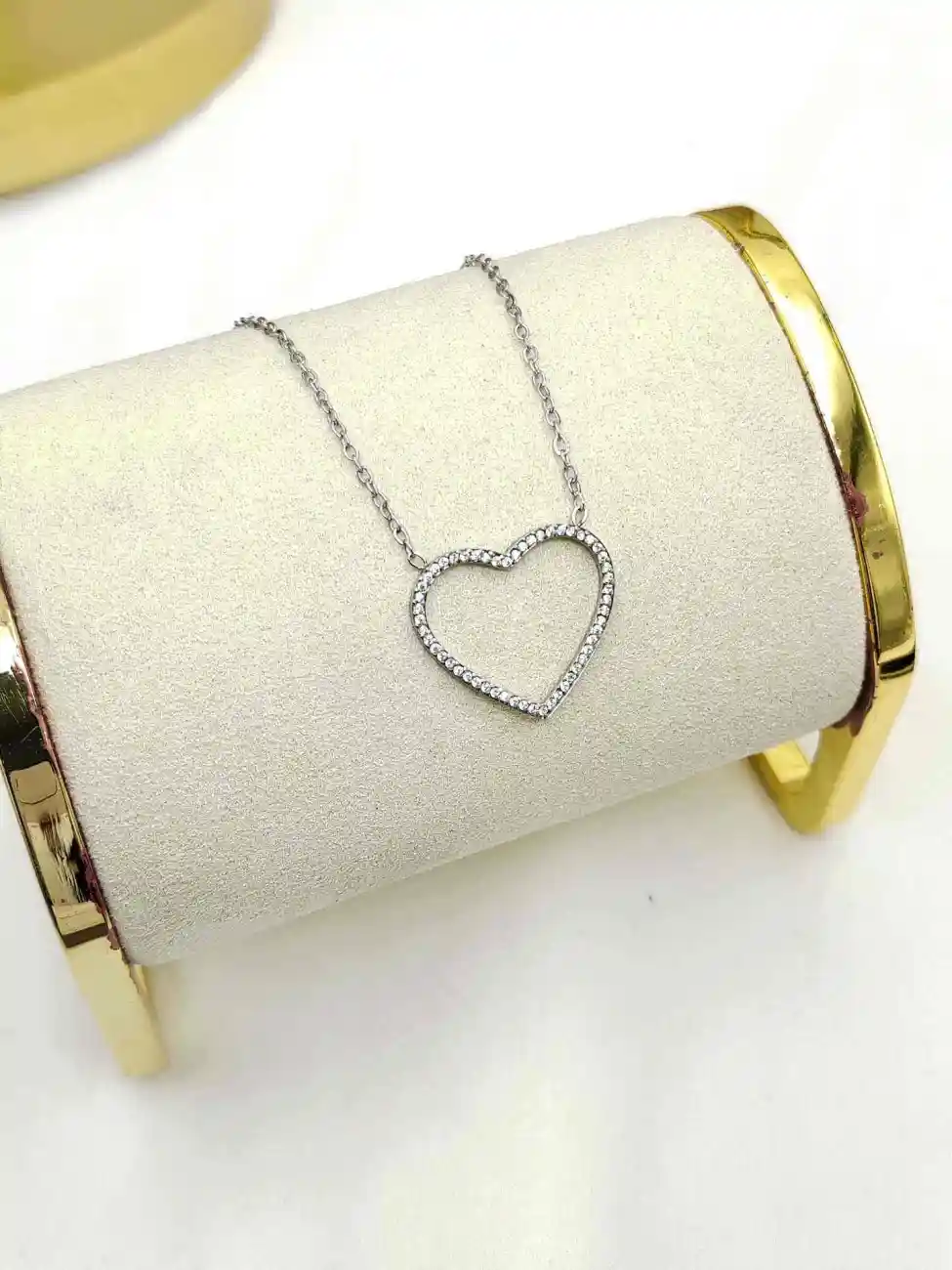 Collier Pendentif Cœur En Acier Inoxydable  | Bijoux fantaisie en acier inoxydable