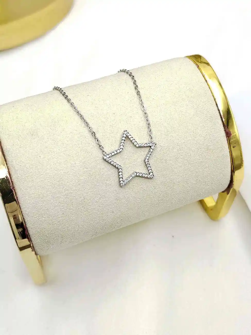 Collier Pendentif Étoile En Acier Inoxydable  | Bijoux fantaisie en acier inoxydable