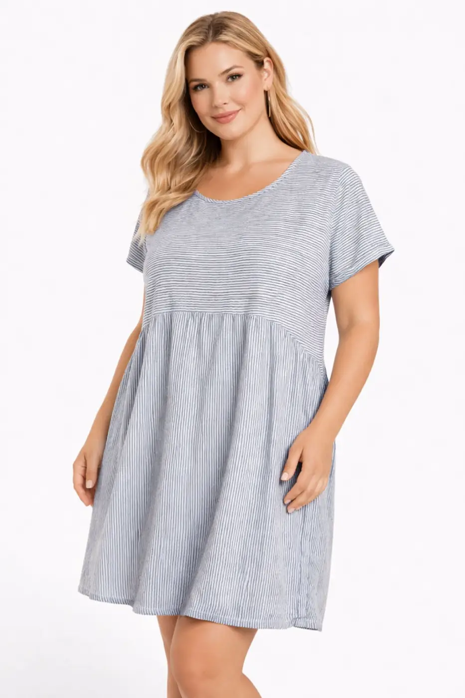 Robe fluide à rayures fines | Vintage Mode