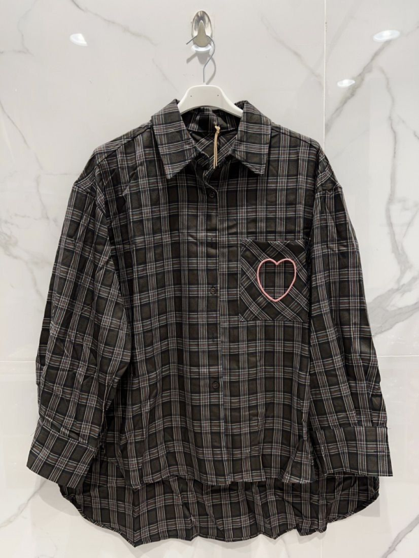 Chemise coeur carreaux | Chez Florem