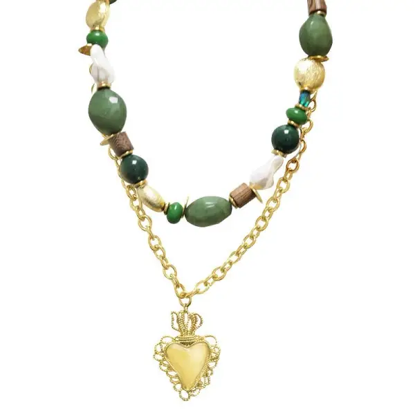 Collana di Perline in Plastica con Charms | Maelle B. Fashionlab 