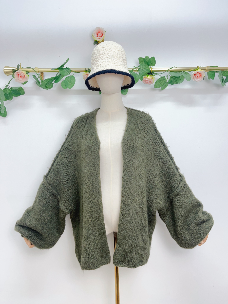 GILET OVERSIZE 9930560 65% acrylique 17% polyamide 9% laine 9% viscose | Equipement Mondial