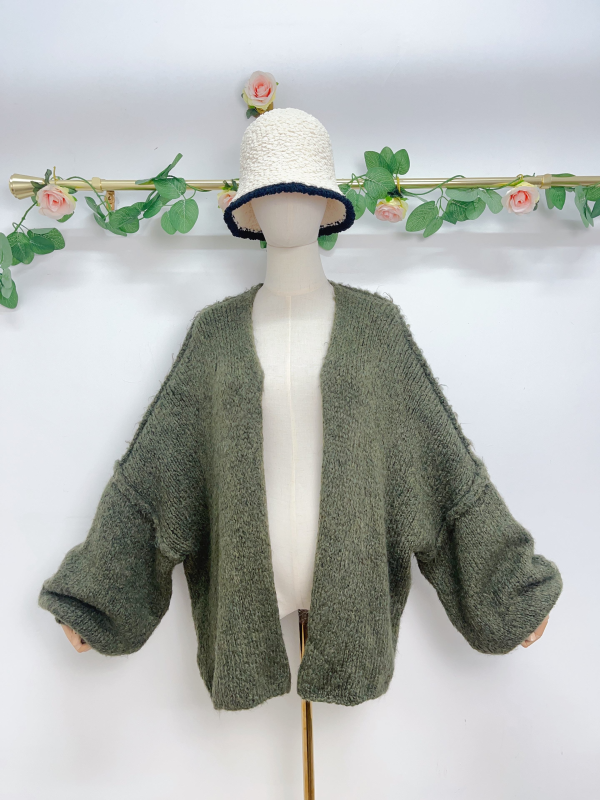 GILET OVERSIZE 9930560 65% acrylique 17% polyamide 9% laine 9% viscose | Equipement Mondial