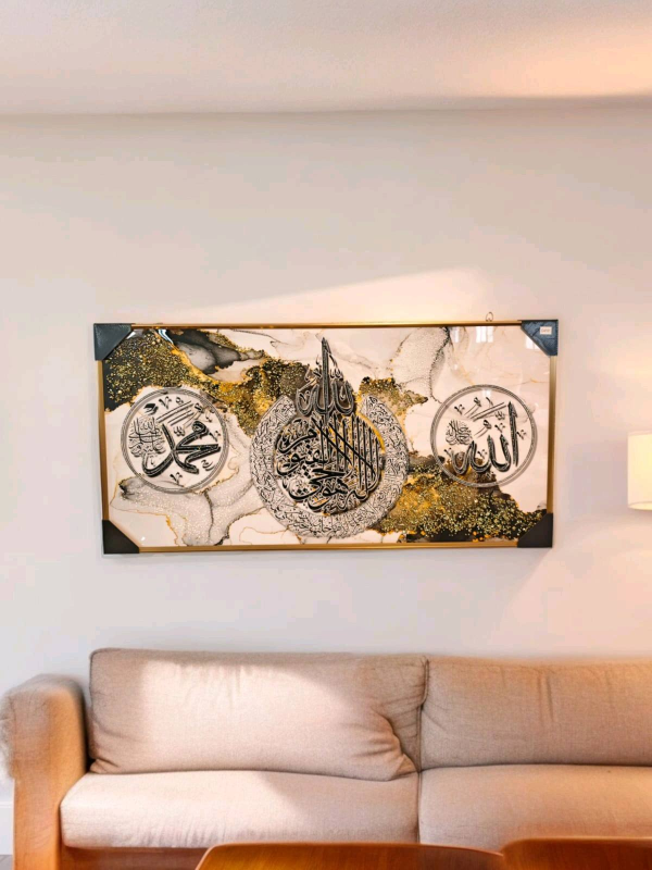 CADRE AVEC CRISTAUX 120x62cm | MULTI-AFFAIRES