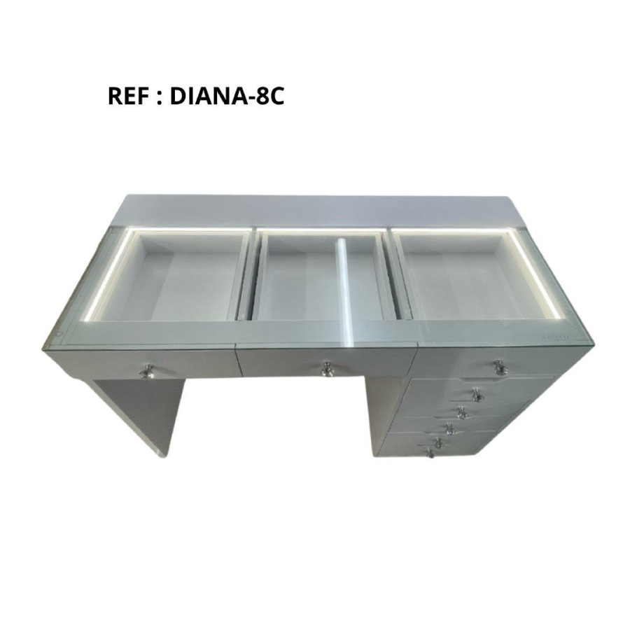 Table RGB en verre 3 vitre  | Eurostore