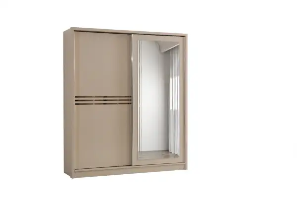 🚪 Armoire coulissante avec miroir – Design & Praticité ✨ | Eurostore