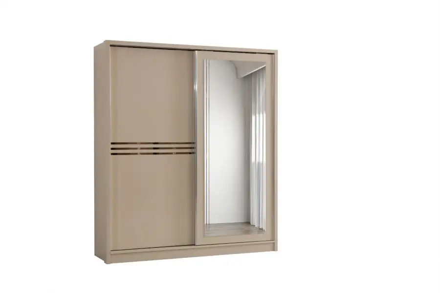 🚪 Armoire coulissante avec miroir – Design & Praticité ✨ | Eurostore