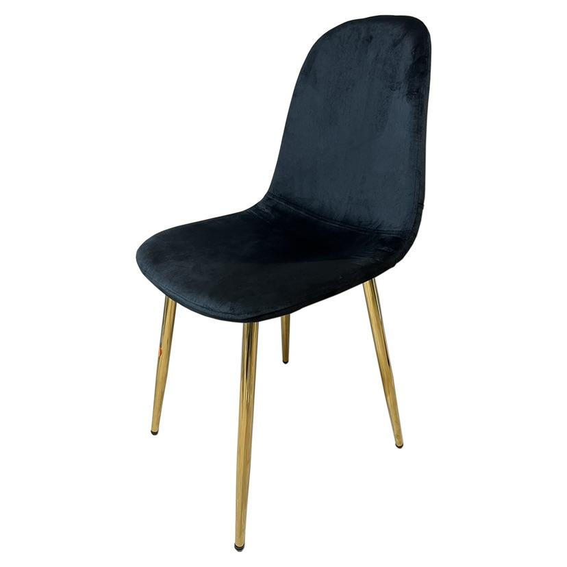 Chaise SCANDI NOIR DORE SANS COUTURE  | MULTI-AFFAIRES
