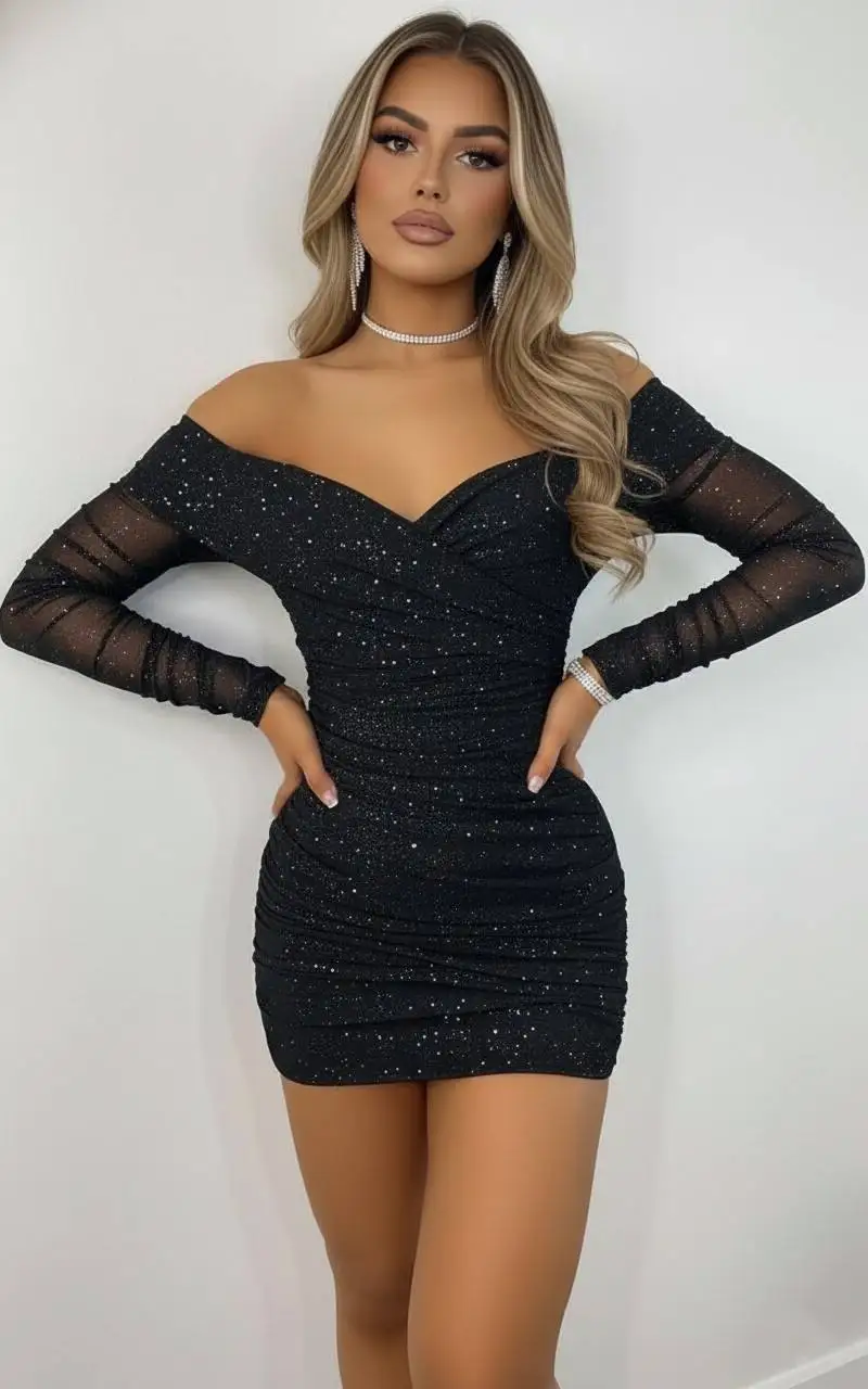 Vestido tull brillo | New Secret