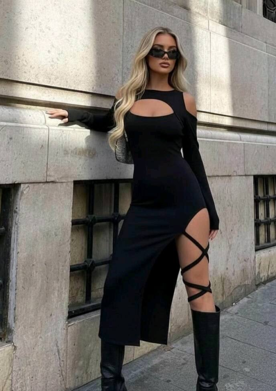 Vestido manga yoga largo | New Secret