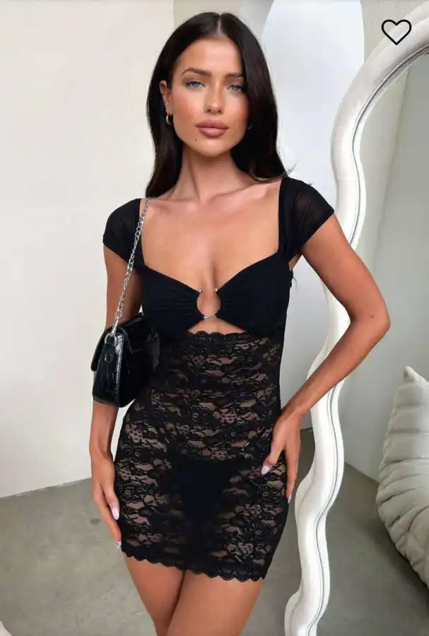 Vestido Corto Encaje | New Secret