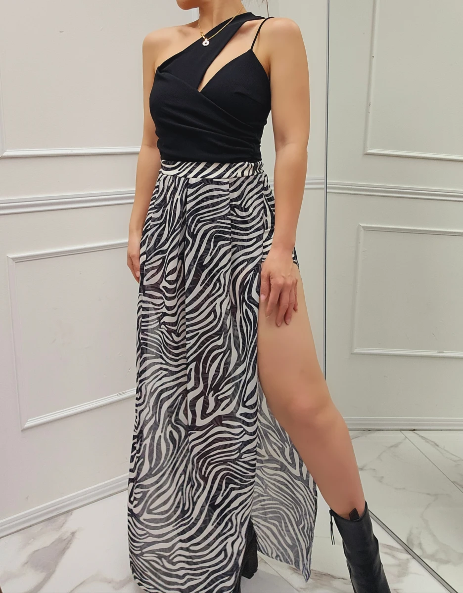 Falda pantalón tull estampado | New Secret