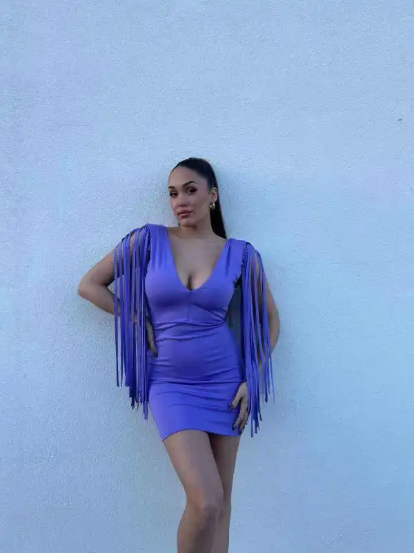 vestido flecos corto | New Secret