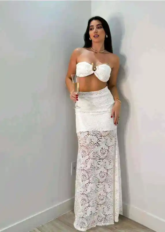 Conjunto Encaje Con Accesorio  | New Secret