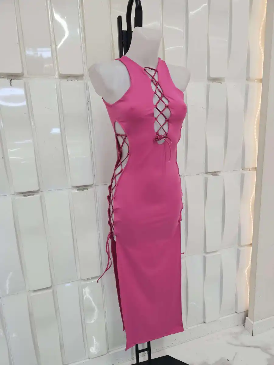 Vestido largo zigzag | New Secret