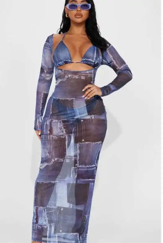 Conjunto 3 piezas tull estampado | New Secret