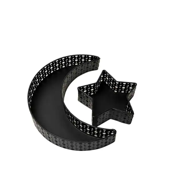 Plats lune et étoile noir | Magasin OUJDA