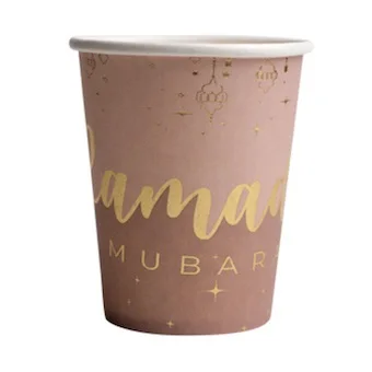 Gobelets Ramadan Mubarak x6 | Magasin OUJDA