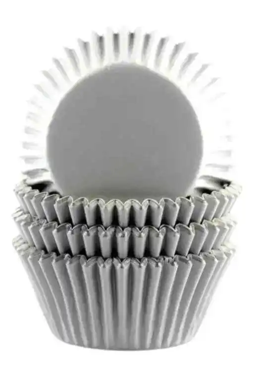 caissettes cupcakes 50pcs ARGENT | Magasin OUJDA