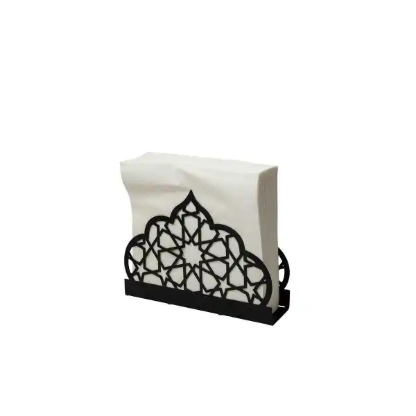 Porte serviette Oriental noir x2 | Magasin OUJDA