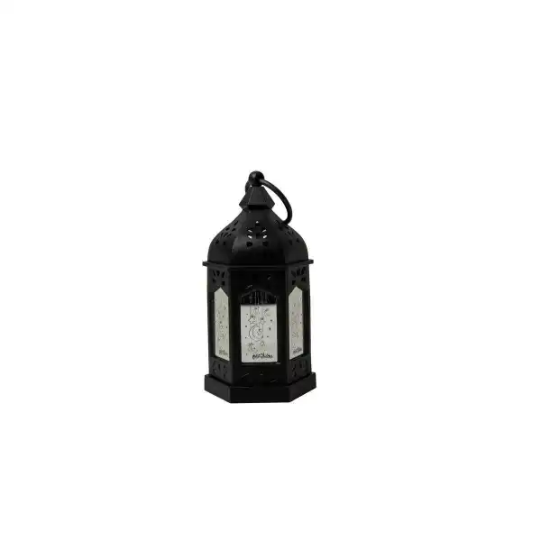 Lanterne de table Noir LED | Magasin OUJDA