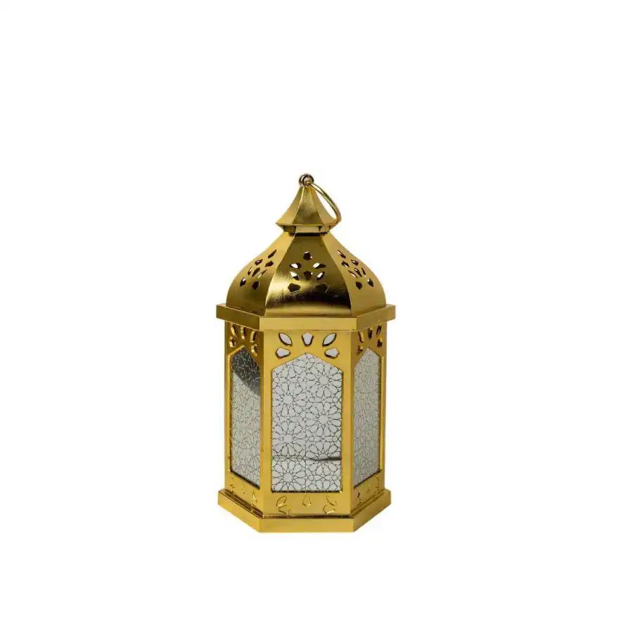 Lanterne de table Or LED | Magasin OUJDA