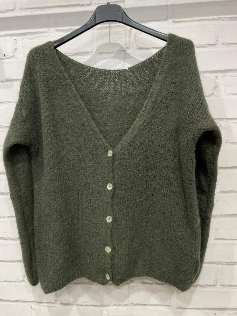 Gilet avec bouton de nacre | Jus de coco 