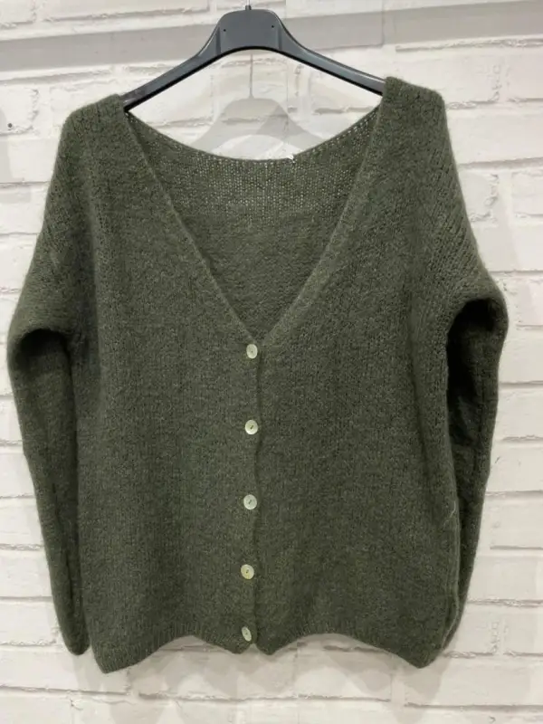 Gilet avec bouton de nacre | Jus de coco 