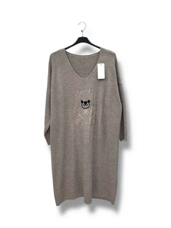 Robe Pull Imprime Nounours(Grande Taille) | Fandefringues