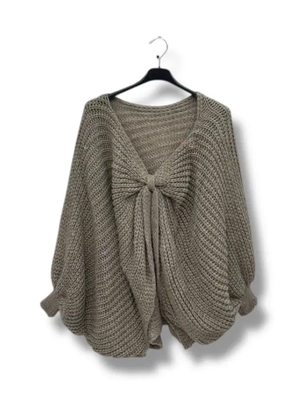 Pull Croisé En Gros Maille(Grande Taille) | Fandefringues