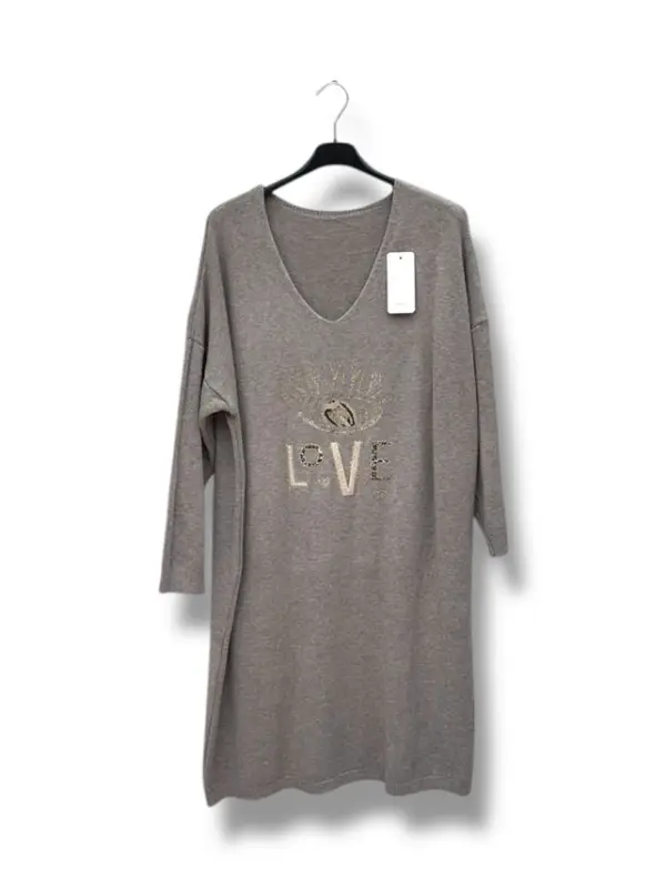 Robe Pull Imprime Love(Grande Taille) | Fandefringues
