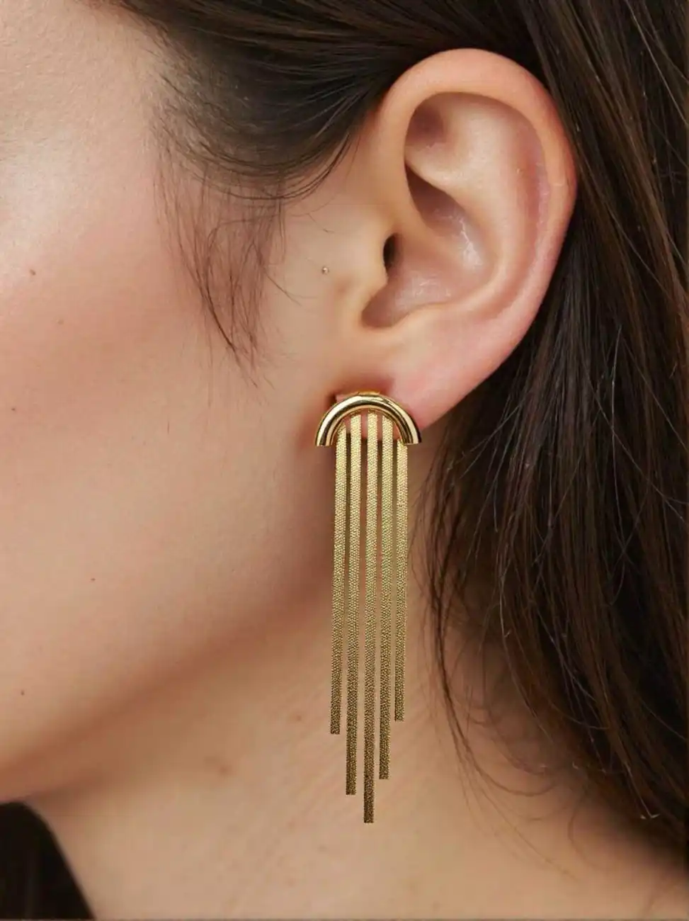 BOUCLES PENDENTES EN ACIER INOXYDABLE | Bijoux fantaisie 