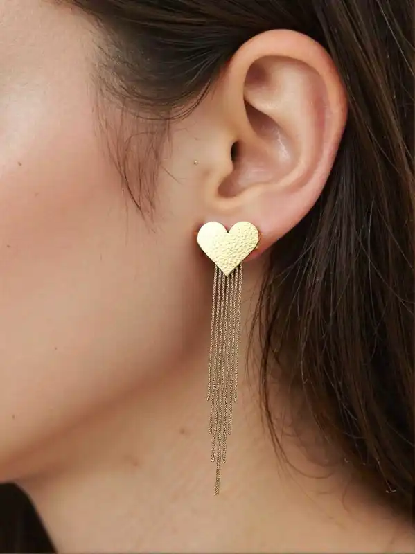 BOUCLES PENDENTES EN ACIER INOXYDABLE  | Bijoux fantaisie en acier inoxydable