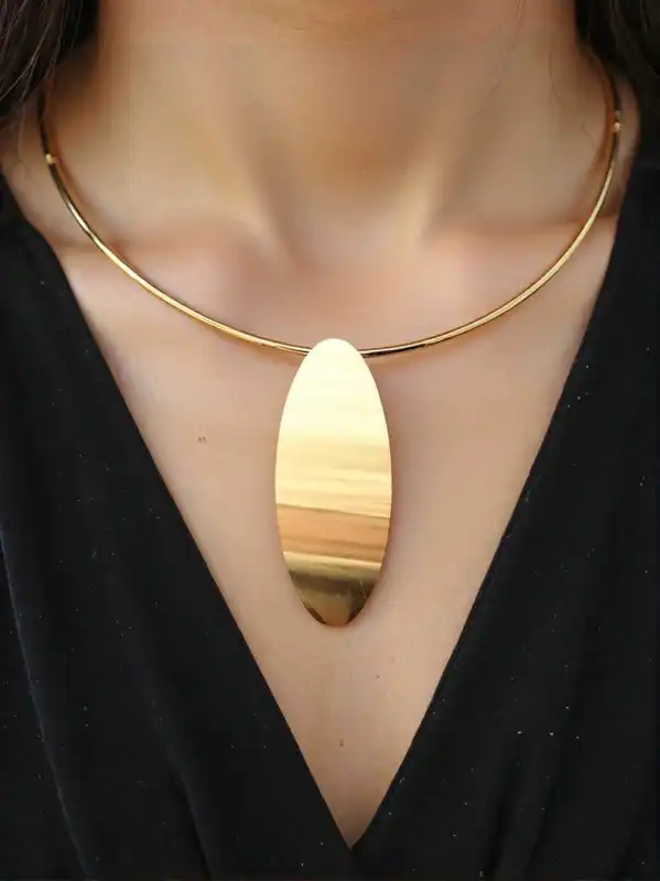 COLLIER RAS DU COU | Bijoux fantaisie en acier inoxydable