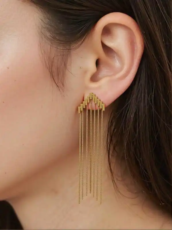 BOUCLES PENDENTES EN ACIER INOXYDABLE  | Bijoux fantaisie en acier inoxydable