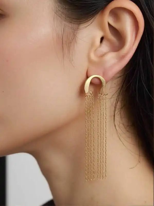 BOUCLES PENDENTES EN ACIER INOXYDABLE  | Bijoux fantaisie 