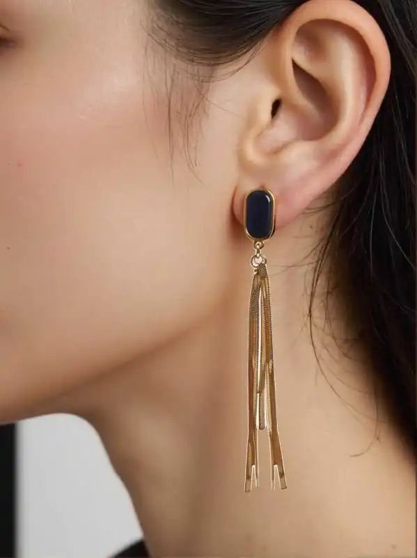 BOUCLES PENDENTES EN ACIER INOXYDABLE  | Bijoux fantaisie 