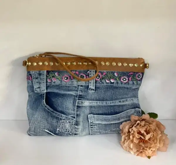 Pochette in jeans  | Maelle B. Fashionlab 