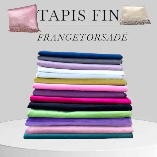 TAPIS FIN TORSADÉ 10 COULEURS | Oummah45-boutique