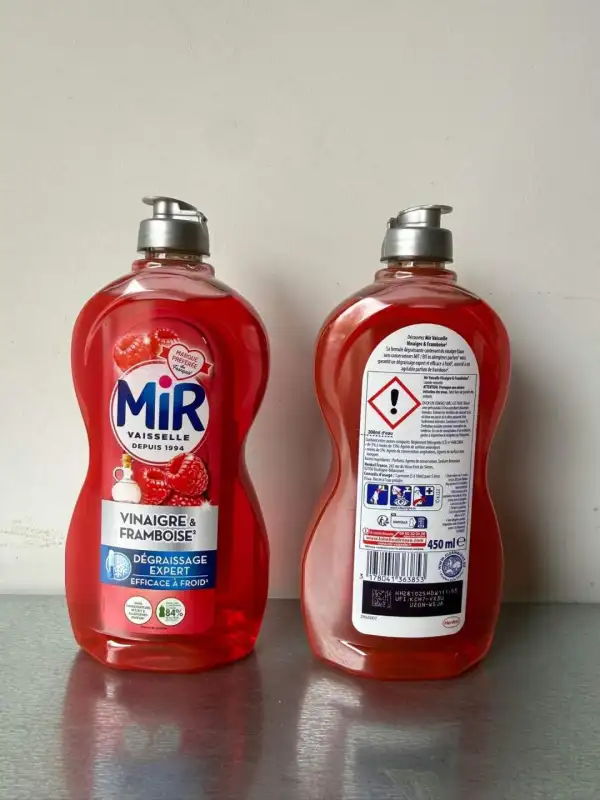 produit vaisselle mir vinaigre & framboise 450ml  | discount-destock 