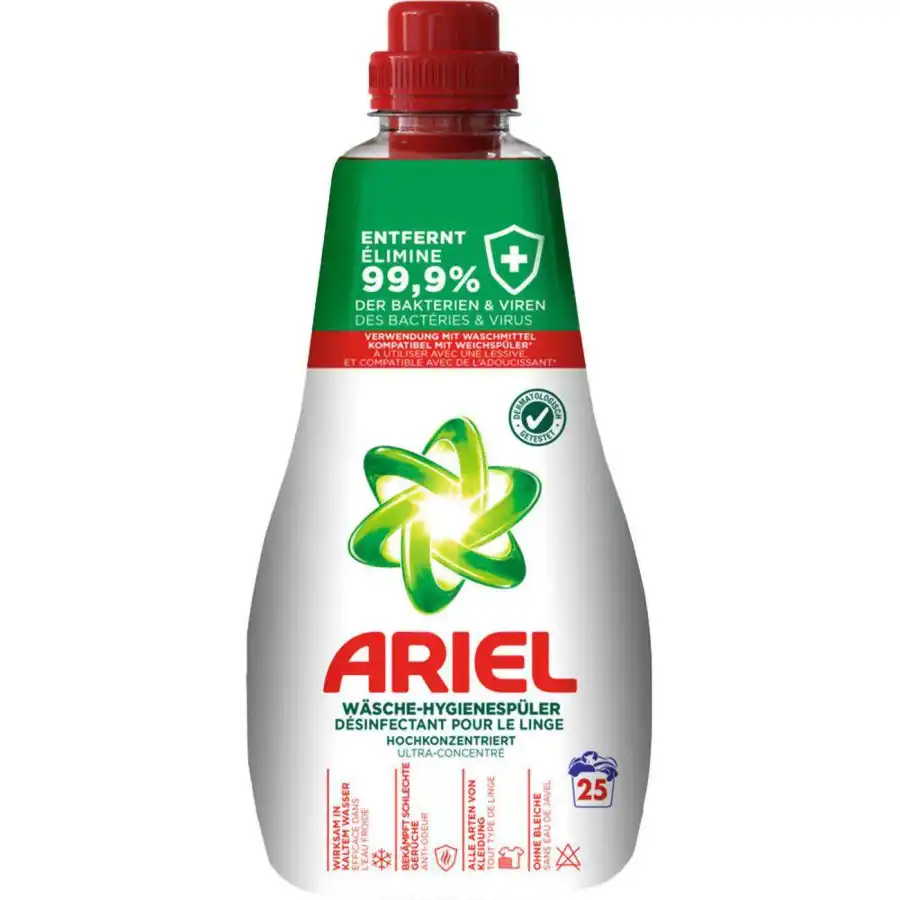 Ariel désinfectant linge 25 lavages  | discount-destock 