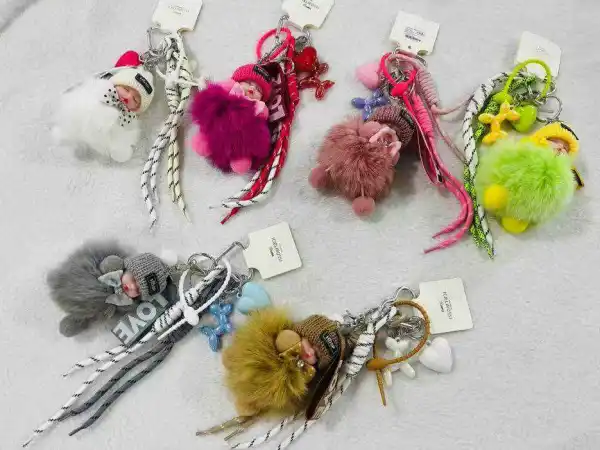 Porte-clés en fausse fourrure  | Les Élixirs Parfumés