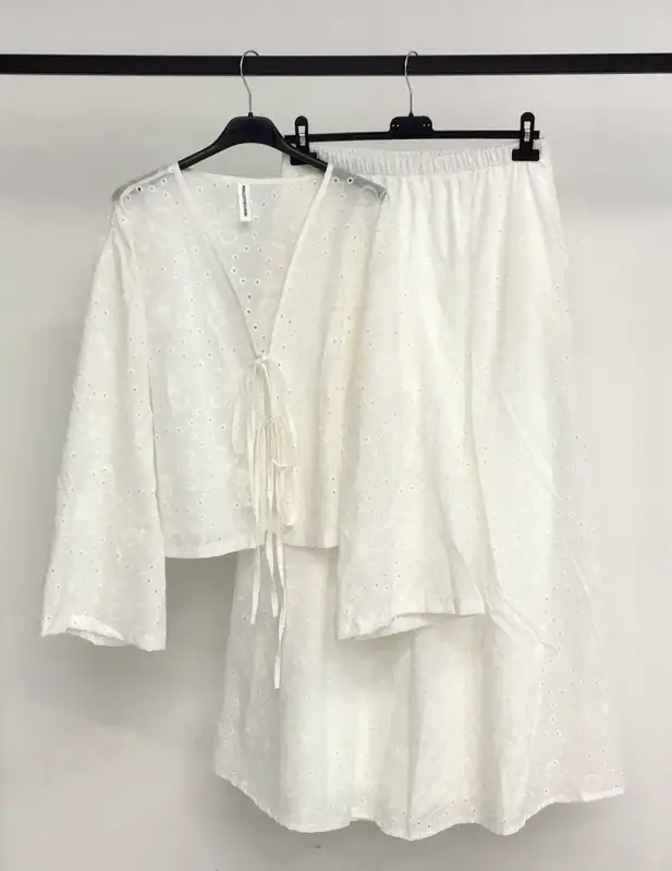 Ensemble coton Gilet+Jupe Doublé  | WASIRA