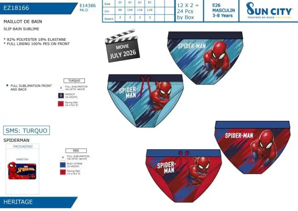 Costume slip Spiderman | ALBUM TEXTILE