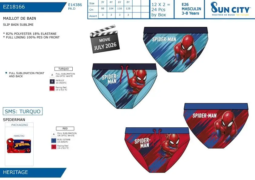 Costume slip Spiderman | ALBUM TEXTILE