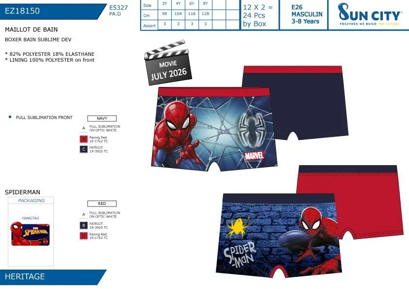 Parigamba Spiderman | ALBUM TEXTILE