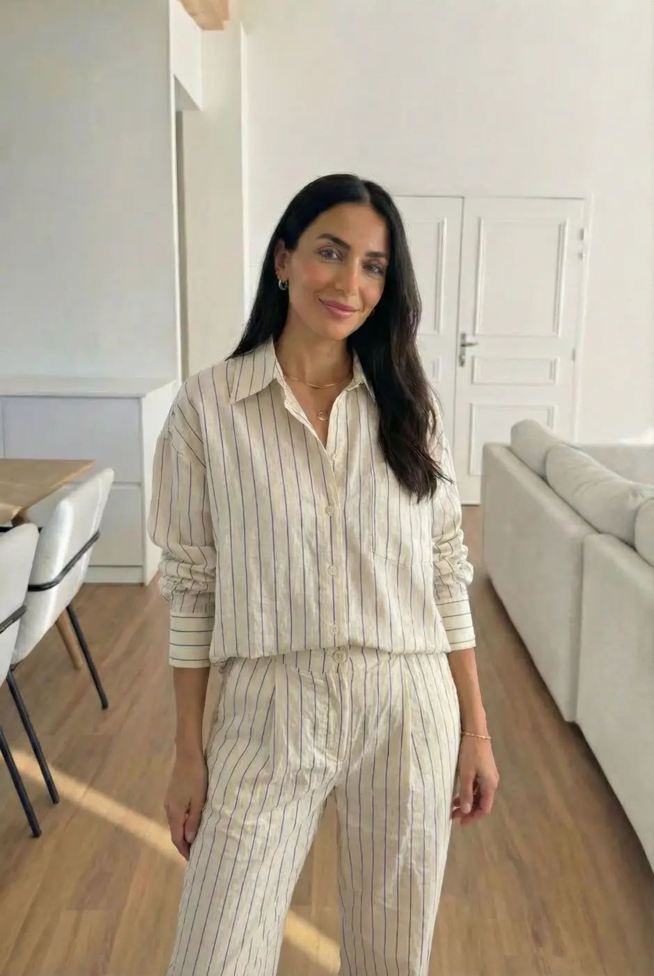 Chemise en coton rayures  | Vintage Mode