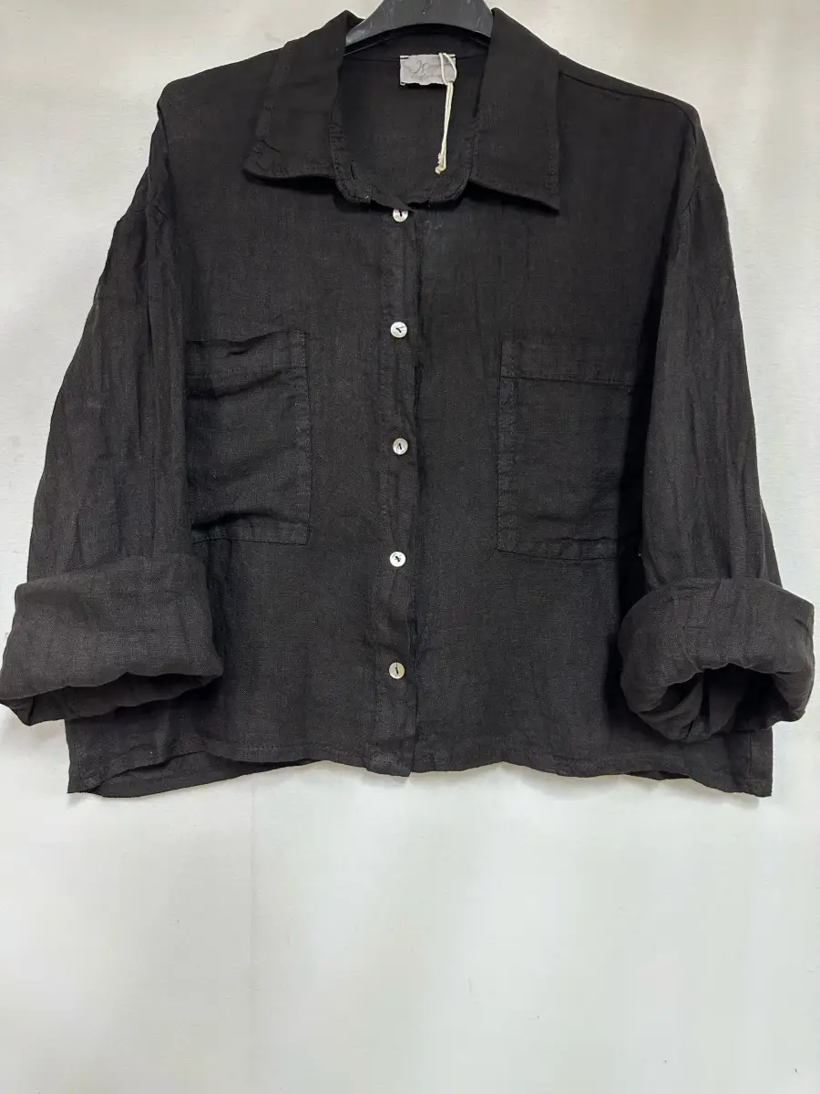 Veste en lin deux poches | Vintage Mode