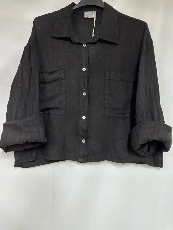 Veste en lin deux poches | Vintage Mode